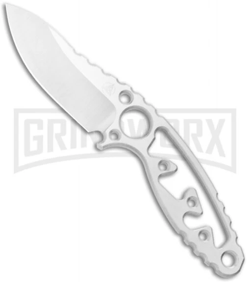 Nemesis Afterburner Neck Knife - Satin Plain -AKC Knife Shop Nemesis Afterburner Knife Fixed Blade Satin NK 16 BHQ 122075 jr large