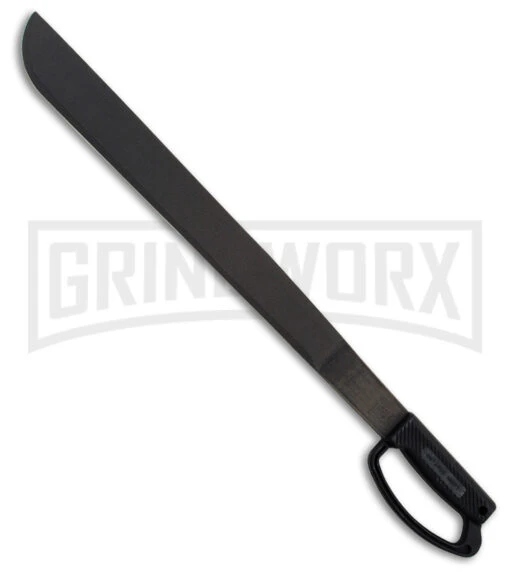 Ontario 22" Heavy Duty Machete Black Fixed Blade Knife - Black -AKC Knife Shop Ontario 22in Heavy Duty Machete black BHQ 59344 er large