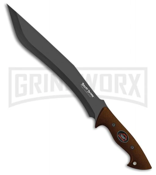 Outdoor Edge Brush Demon Survival Brown Zytel Fixed Blade Knife - Black Plain -AKC Knife Shop Outdoor Edge Brush Demon Survival Brown Zytel Black plain BHQ 59132 er large