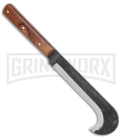 Pakistan Machete Brown Fixed Blade Knife - Bill Hook Two Tone Plain -AKC Knife Shop Pakistan Bill Hook Machete BHQ 101491 jr spine large