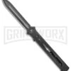 Paragon Estiletto Black Bolt Automatic OTF Knife - Black Dagger -AKC Knife Shop Paragon Estiletto Dagger OTF Auto OD Green Lightning Bolt Black PARA EST SP LB B CB BHQ 101547 jr large