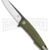 QSP Phoenix OD Green G-10 Liner Lock Knife - Two-Tone Plain -AKC Knife Shop QSP Phoenix LL OD Green G 10 TT QS108 B BHQ 113396 jr large