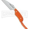 Real Steel Mini 130B Orange Neck Knife - Satin Plain -AKC Knife Shop Real Steel Mini 130B Orange Neck Knife Satin BP 23873 jr large