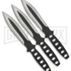 Rite Edge Black Streak Thrower Fixed Blade Knife Set - Two-Tone Plain -AKC Knife Shop Rite Edge Black Streak Thrower two tone BHQ 43203 er large