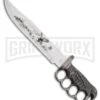 Rite Edge Eagle Flyer Gray Aluminum Fixed Blade Knife - Satin Plain -AKC Knife Shop Rite Edge Eagle Flyer Gray Aluminum satin plain BHQ 56285 er large