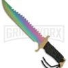 Rite Edge Golden Ridge Black Fixed Blade Knife - Spectrum Plain -AKC Knife Shop Rite Edge Golden Ridge Black Spectrum BP 20417 jr large