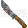 Rite Edge Howler Deer Imitation Stag Fixed Blade Knife - Blue Plain -AKC Knife Shop Rite Edge Howler Deer Imitation Stag blue plain BHQ 75392 er large