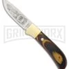 Rite Edge Hunting Heritage Club Multi-Wood Fixed Blade Knife - Satin Plain -AKC Knife Shop Rite Edge Hunting Heritage Club Multi Wood satin plain BHQ 54282 er large