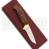 Rite Edge Landowner Brown Wood Fixed Blade Knife - Satin Plain -AKC Knife Shop Rite Edge Landowner Brown Wood Satin plain BHQ 54285 er 2 large