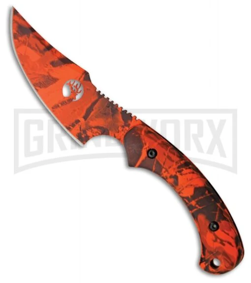 Rite Edge Skinner Bold Blaze Orange Fixed Blade Knife - Orange Plain -AKC Knife Shop Rite Edge Skinner Bold Blaze Orange Orange plain BHQ 56436 er large