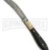 Rite Edge Voyage Black Horn Pocket Knife Damascus -AKC Knife Shop Rite Edge Voyage Black Horn Damascus BHQ 77743 er large