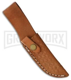 Rough Rider Mini Kukri Stag Antler Fixed Blade Knife - Satin Plain -AKC Knife Shop Rough Rider Mini Kukri Stag Antler satin plain BHQ 80339 er sheath large