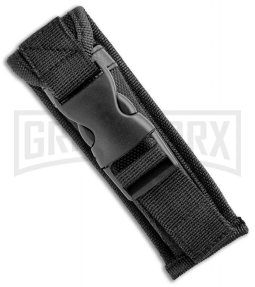 Rumble Black D/A OTF Automatic Knife Tanto Wolf Graphic - Two-Tone Plain -AKC Knife Shop Rumble Black DA OTF Auto Tanto Wolf Graphic TT GX 34142 jr sheath large