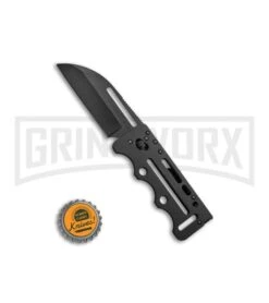 SOG Access Card 2.0 Slim Sheepsfoot Folding Knife - Black Plain -AKC Knife Shop SOG Access Card 2.0 Sheepsfood Black AC78 BHQ 52647 jr bottlecap large