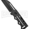 SOG Access Card 2.0 Slim Sheepsfoot Folding Knife - Black Plain -AKC Knife Shop SOG Access Card 2.0 Sheepsfood Black AC78 BHQ 52647 jr large