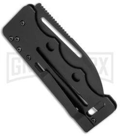 SOG Access Card 2.0 Slim Sheepsfoot Folding Knife - Black Plain -AKC Knife Shop SOG Access Card 2.0 Sheepsfood Black AC78 BHQ 52647 jr side large