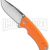 SOG Tellus FLK Blaze Orange GRN Frame Lock Knife - Stonewash Plain -AKC Knife Shop SOG Tellus FLK Blaze BHQ 177038 jr large