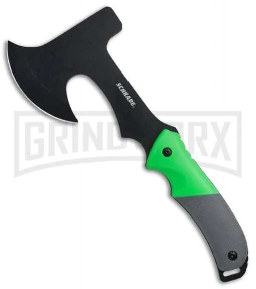 Schrade Three Piece Green Rubber Outdoor Combo Pack -AKC Knife Shop Schrade 3 Piece Outdoor Fixed Folder Axe Green Rubber Set SCP17 36CP BHQ 75970 jr axe large