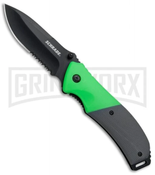 Schrade Three Piece Green Rubber Outdoor Combo Pack -AKC Knife Shop Schrade 3 Piece Outdoor Fixed Folder Axe Green Rubber Set SCP17 36CP BHQ 75970 jr folder large