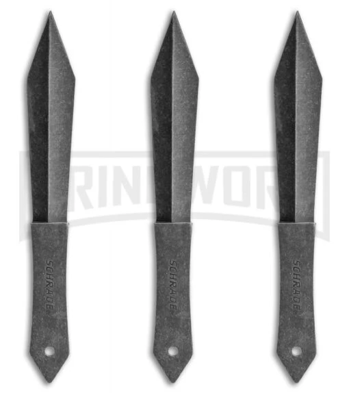 Schrade 10" Throwing Knife - Set Of 3 -AKC Knife Shop Schrade 3 piece 10in throwing set sheath black sw SCTK3CP BHQ 62108 er large