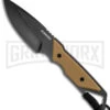 Schrade Ultra Glide Tan Fixed Blade Knife - Black Plain -AKC Knife Shop Schrade 4in Fixed Blade Tan Black BHQ 114592 jr large