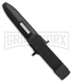 Schrade Combat Knife Black TRP Fixed Blade - Black Serr -AKC Knife Shop Schrade Combat Bayo Black SCHF6BFCP BHQ 62048 jr back large