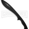 Schrade Large Kukri Machete Black Rubber Fixed Blade - Black Plain -AKC Knife Shop Schrade Large Kukri Machete BHQ 119709 td large