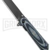 Schrade Lateral Gray/Black G-10 Frame Lock Knife - Black Plain -AKC Knife Shop Schrade Lateral FL Green Black G 10 Black BHQ 140063 jr large