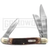 Schrade Lumberjack Stockman Brown Slip Sawcut Bone Joint Knife - Mirror Plain -AKC Knife Shop Schrade Lumberjack Stockman Satin BHQ 61986 jr large