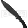 Schrade Mini-Bolo II Black Machete Knife - Black Plain -AKC Knife Shop Schrade Mini Bolo II Machete Rubber Black 1100056 BHQ 93634 jr large