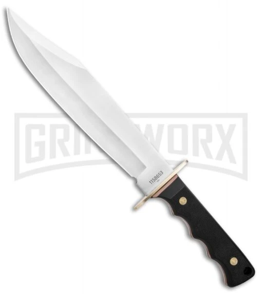 Schrade Old Timer OT Black Polymer Bowie Knife & Folder Satin Plain -AKC Knife Shop Schrade Old Timer OT Bowie Folder 1158653 BHQ 122407 jr fixed large