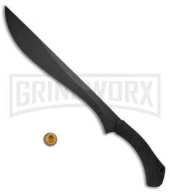 Schrade SCHMBS Priscilla Makhaira Black Bush Sword - Black Plain -AKC Knife Shop Schrade Priscilla Makhaira Bush Sword Blk Blk SCHMBSCP BHQ 67509 jr bottlecap large