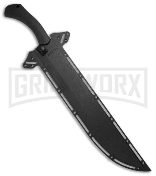 Schrade SCHMBS Priscilla Makhaira Black Bush Sword - Black Plain -AKC Knife Shop Schrade Priscilla Makhaira Bush Sword Blk Blk SCHMBSCP BHQ 67509 jr sheath large