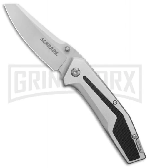 Schrade SCH705 Aluminum/Rubber Folding Knife - Bead Blast -AKC Knife Shop Schrade SCH705 Aluminum Rubber BB BHQ 81957 er large