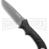 Schrade SCHF31 Fixed Blade Knife - Gray Plain -AKC Knife Shop Schrade SCHF31 DP Fixed Blade Black TPE Gray BHQ 28765 jr large