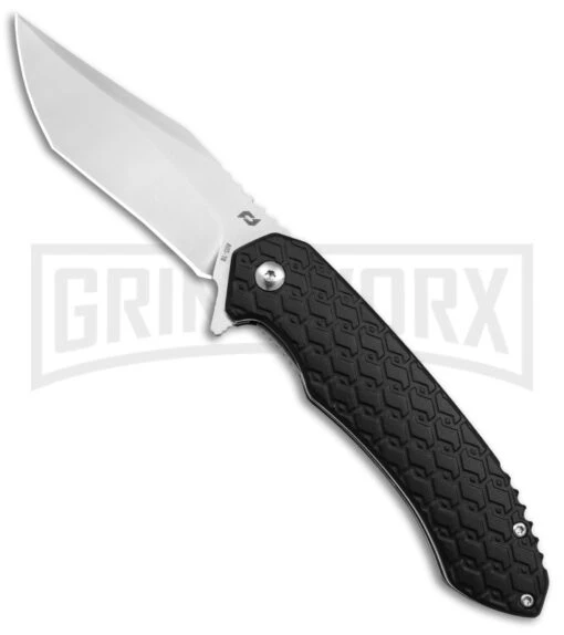 Schrade Scramble Black Aluminum Liner Lock Knife - Satin Plain -AKC Knife Shop Schrade Scramble LLK Black Aluminum 3in Satin BHQ 140097 td large