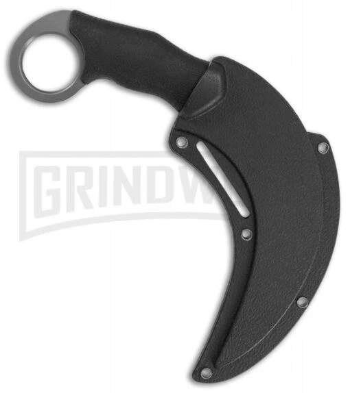 Schrade Shasta Mc'Nasty Fixed Blade Karambit Knife - Gray Plain -AKC Knife Shop Schrade Shasta McNasty karambit gray BHQ 61894 er sheath large