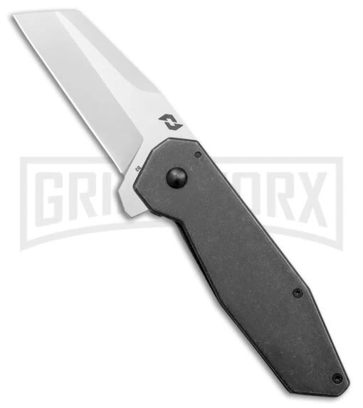 Schrade Slyte Frame Lock Knife Black Stainless Steel - Satin Plain -AKC Knife Shop Schrade Slyte FL Black SS Satin BHQ 140060 jr large