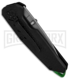 Schrade 1084293 Tanto Liner Lock Black Rubber Folding Knife - Bead Blast -AKC Knife Shop Schrade Tanto Black Rubber BB BHQ 81958 er side large