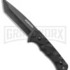 Schrade Regime Black G-10 Tanto Fixed Blade Knife - Black Plain -AKC Knife Shop Schrade Tanto Fixed AUS 8 Steel Balck G 10 Black BHQ 125128 jr large