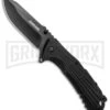 Schrade U.G. Black Folding Knife W/ Firestarter - Black -AKC Knife Shop Schrade U.G. LL Black Firestarter Black 1100046 BHQ 93631 jr large