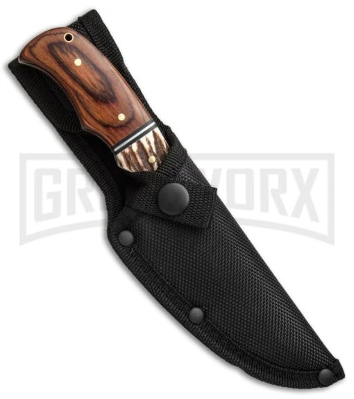 Schrade Limited Edition Walden 70th Anniversary Fixed Blade Knife - Satin Plain -AKC Knife Shop Schrade Walden 70th Anniversary Fixed SCPROM 16 37CP BHQ 49205 jr sheath large