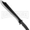 Schrade SCMACH2CP Clip Point Machete Sawback - Black Plain -AKC Knife Shop Schrade clip point machete sawback black SCMACH2CP BHQ 62067 er large