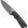 Schrade Mini Frontier Black Grivory Fixed Blade Knife - Black Plain -AKC Knife Shop Schrade mini frontier black grivory black BHQ 62036 er large