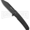 SENCUT Brazoria Black G-10 Liner Lock Knife - Black SW Plain -AKC Knife Shop Sencut Brazoria LL Black G 10 Black SW BHQ 164929 jr large