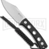 SENCUT Waxahachie Black G-10 Fixed Blade Knife - Satin Plain -AKC Knife Shop Sencut Waxahachie Fixed Blade Black G 10 Satin BHQ 164926 jr 2 large