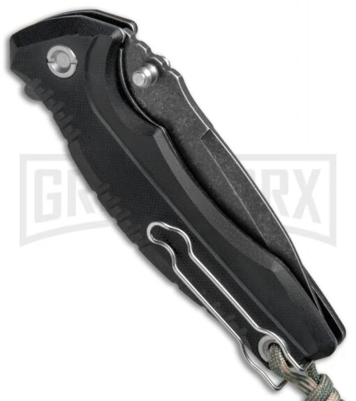 Smith & Wesson Black G-10 Tanto Folding Knife - Black SW Plain -AKC Knife Shop Smith Wesson G 10 LL Black Black SW SW604 BHQ 67524 jr side large