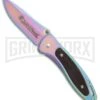 Smith & Wesson Rainbow Reflection Folding Knife - Spectrum Plain -AKC Knife Shop Smith Wesson Reflection rainbow spectrum BHQ 75354 er large