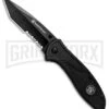 Smith & Wesson 1084310 Black Folding Knife - Tanto Black Serr -AKC Knife Shop Smith Wesson Tanto LL Black Black Serr 1084310 BHQ 80712 jr large