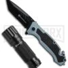 Smith & Wesson 2-Piece Combo Set W/Folding Knife And Galaxy Flashlight -AKC Knife Shop Smith and Wesson Folding Knife Galaxy Flashlight Combo Set of 2 SWP17 8CP BHQ 75991 jr large